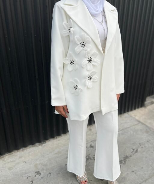 White blazer set